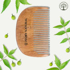 Ivory Natural Beard Kacchi Neem Wooden Comb - Natural Grooming For Beard - Distacart