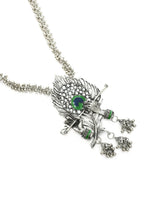 Mominos Fashion Johar Kamal Oxidised Silver-Plated Brass Finish Bansuri Long Necklace For Women (Silver) - Distacart