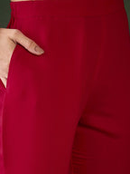 Sangria Zari Sequence Embroidered Kurta & Trouser With Dupatta