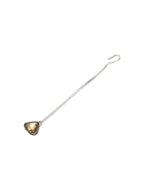 Dual Tone Kundan Maang Tikka (silver) - Ruby Raang - Distacart