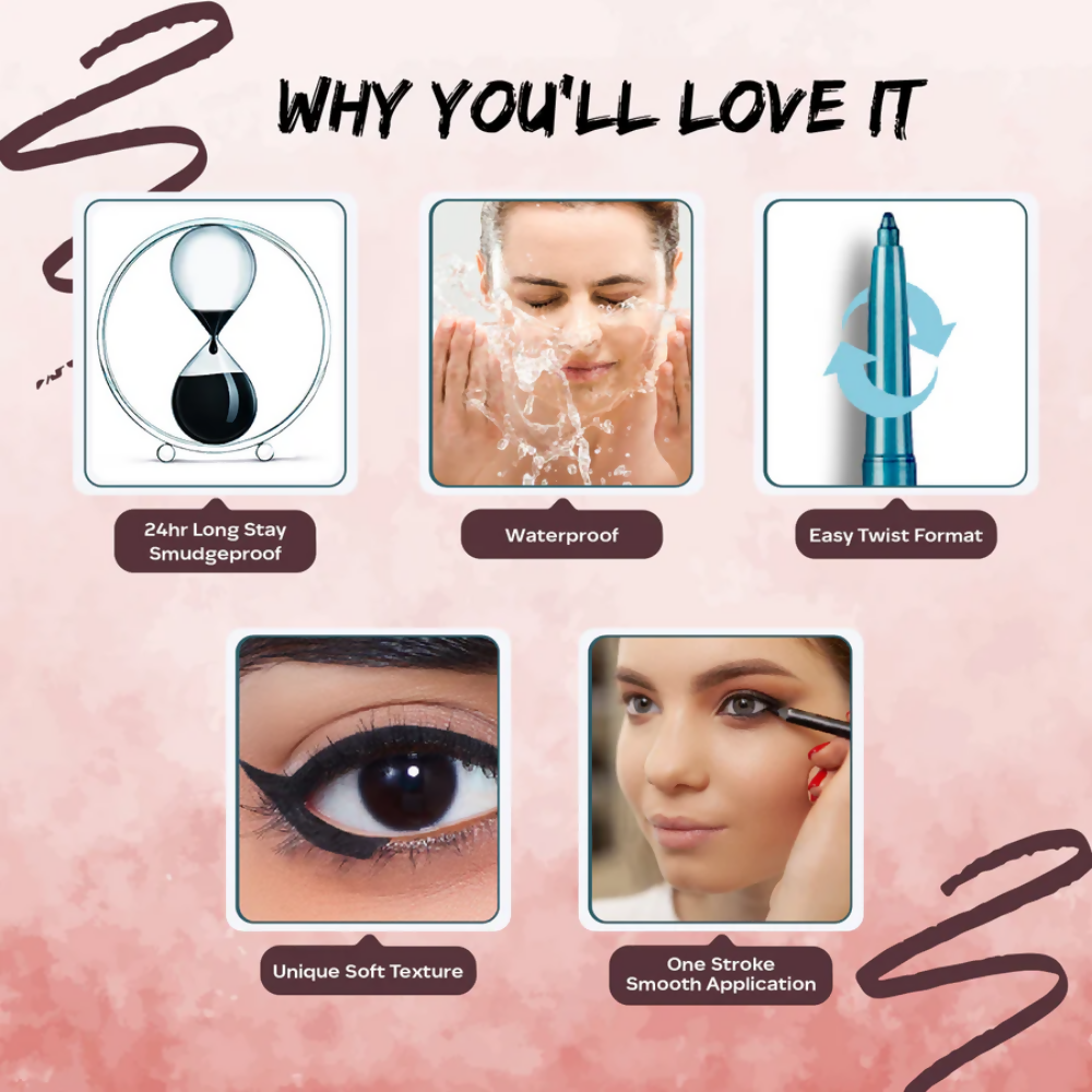 Faces Canada Ultime Pro Twist Eye Kajal Liner - Plum 04