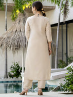 The52 Women's Beautiful Rayon Fabric Embroidery Work Straight Kurta Pant and Dupatta Set - Distacart