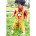 Mhyssa Yellow Dungaree With Round Neck Half Sleeves Maroon Shirt Set