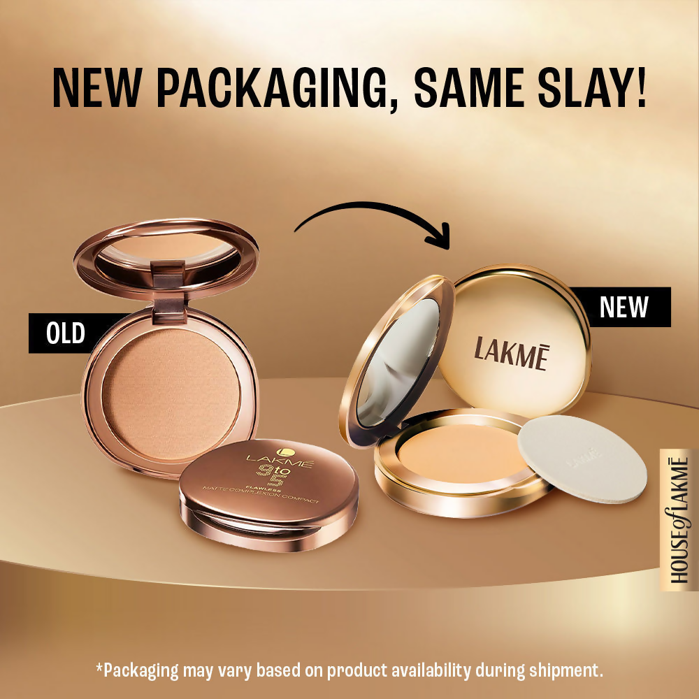 Lakme 9 To 5 Powerplay Matte Compact - Melon