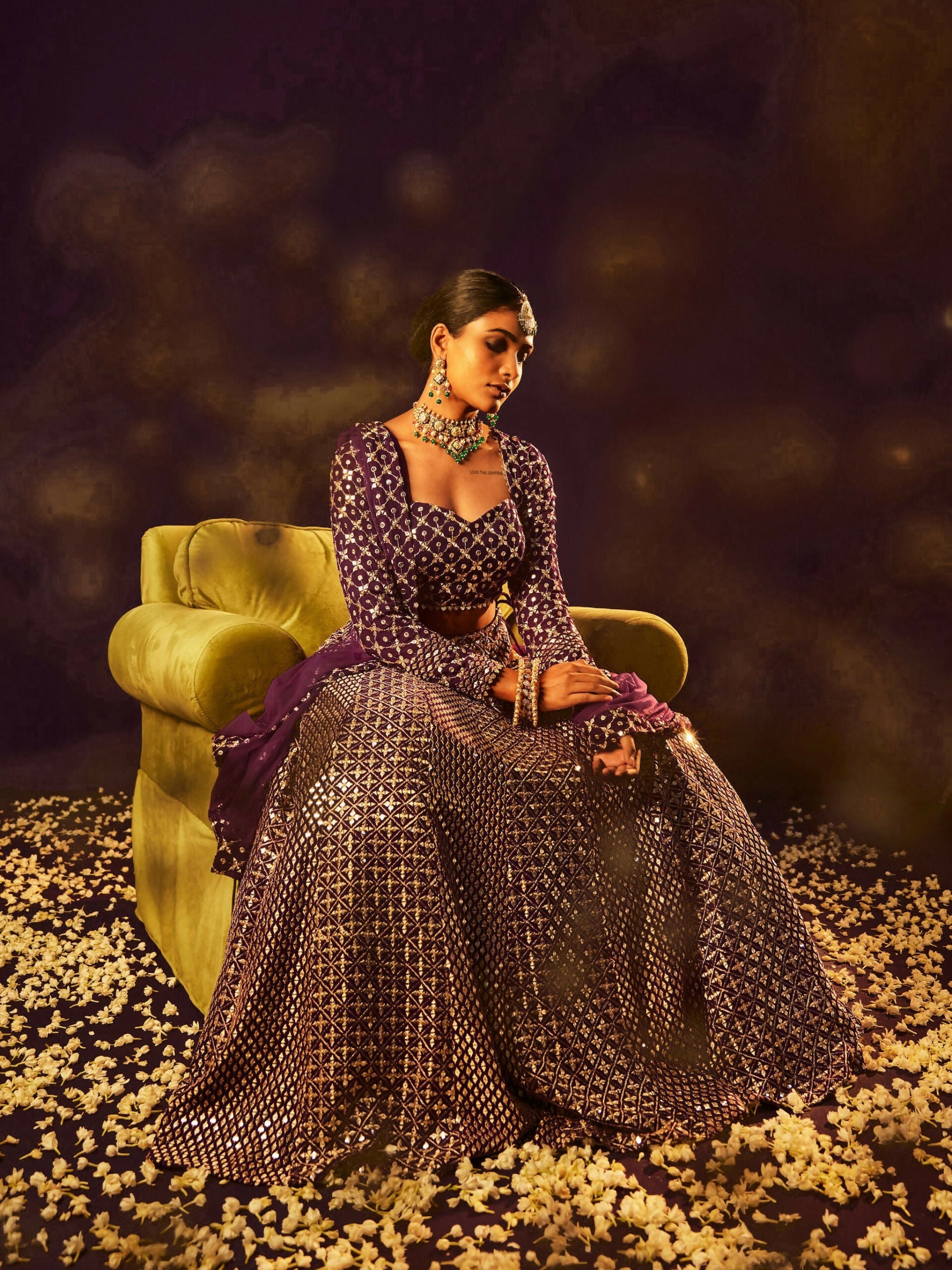 Lehenga Mart Designer Indian Wedding Lehenga Choli-Wine - Distacart