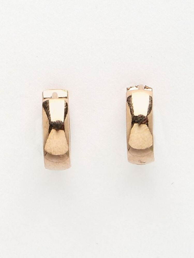 NVR Men's Rose Gold Plated Hoop Earrings - Distacart