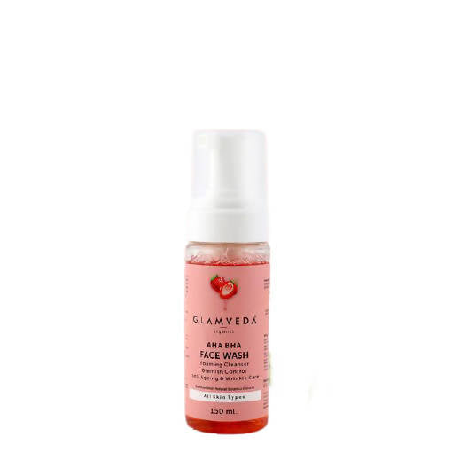 Glamveda Aha Bha Brightening Anti-Ageing Foaming Face Wash