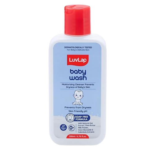 LuvLap Baby Wash with Milk Protein, Oatmeal, Shea Butter and Vitamin E