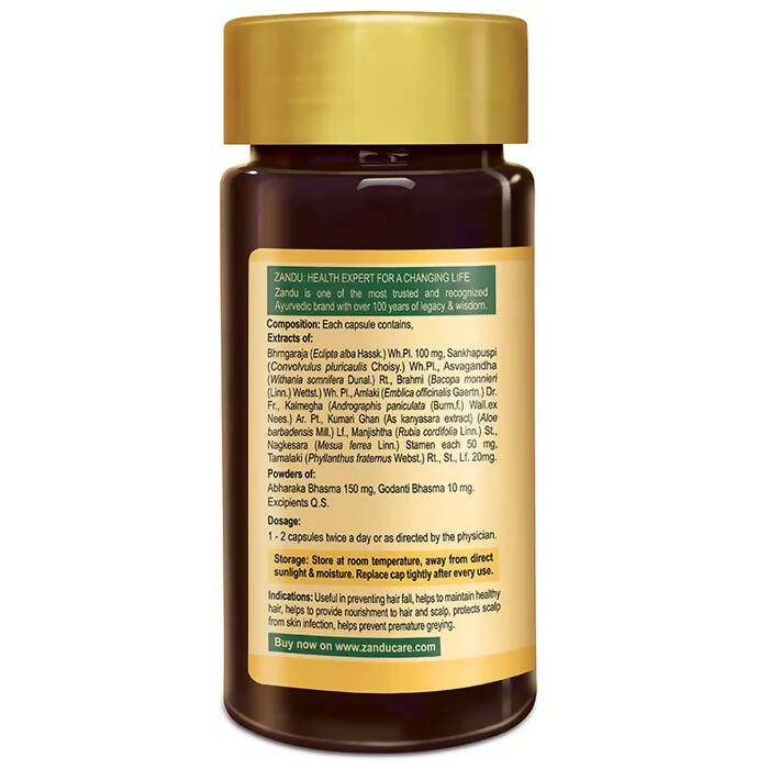 Zandu Hair Growth Vitalizer Capsules - Distacart