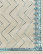 Blue Pure Viscose Georgette Sequence Embroidery work Lehenga Choli with Dupatta - Aakriti