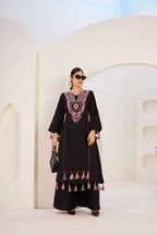 The52 Women's Gorgeous Rayon Fabric Thread Work Straight Kurta Palazzo Set - Distacart