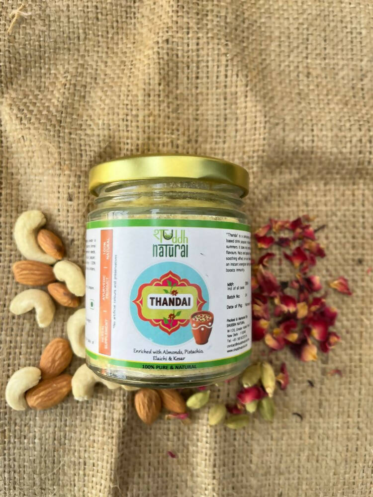 Shuddh Natural Instant Ayurvedic Thandai Powder - Nuts and Seeds Superfoods - Distacart