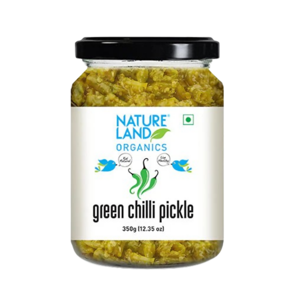 Nature Land Organics Green Chilli Pickle