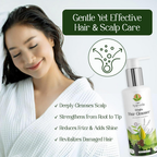 Him Ayurveda Green Tea Bringha Hair Cleanser Ayurvedic Shampoo For Hair Growth & Hair Fall Control