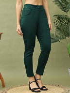 TAG 7 Women Mid-Rise Ankle-Length Leggings