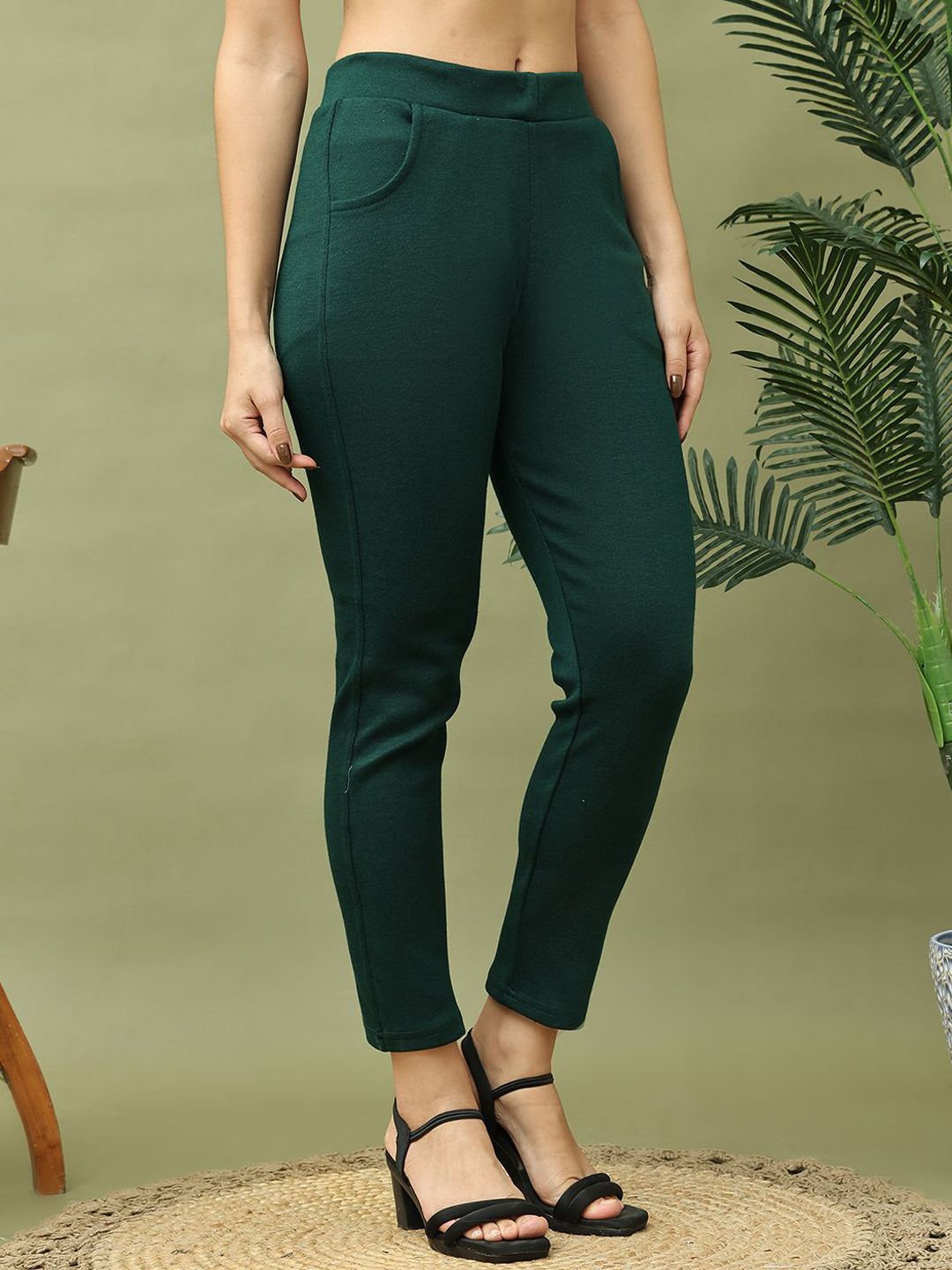 TAG 7 Women Mid-Rise Ankle-Length Leggings