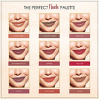 Baked Beauty Liquid Matte Lipstick Nude Palette (Set of 9)