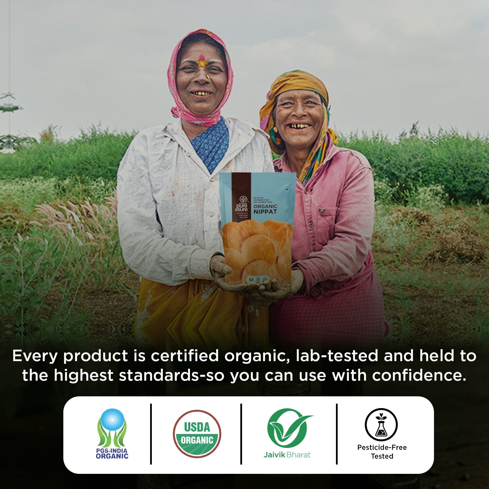 Pure & Sure Organic Nippat - Distacart