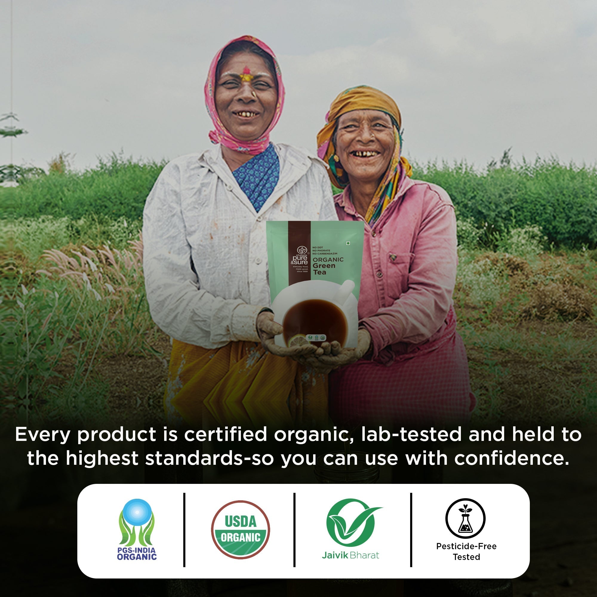 Pure & Sure Organic Green Tea - Distacart