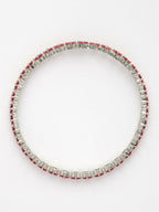 NVR Women's Set of 2 Pink CZ Stone-Studded Handcrafted Bangles - Distacart