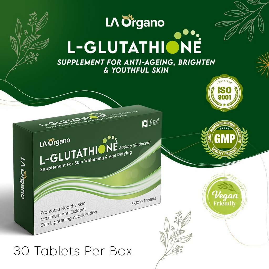 LA Organo L Glutathione Tablets - Distacart