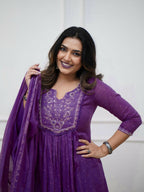 The52 Women's Beautiful Cotton Fabric Embroidery Work Straight Kurta Pant and Dupatta Set - Distacart