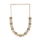 Kundan and Daimond Neckpiece (Gold) - Ruby Raang