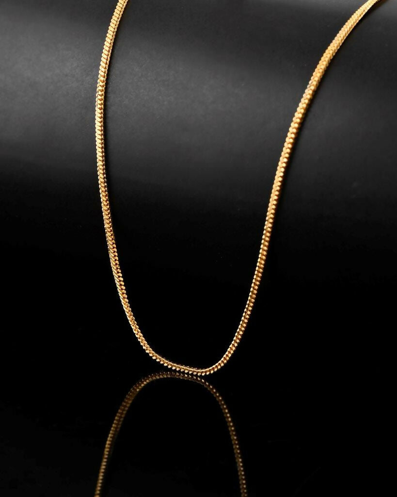 VOJ Gold-Polished Snake Chain For Women