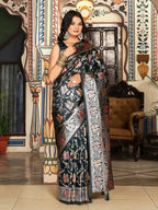 Shree Shyam Fashion Turquoise Silk Saree - Distacart