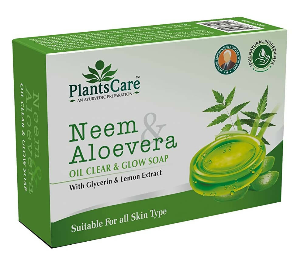 Plants Care Neem & Aloevera Oil Clear & Glow Soap