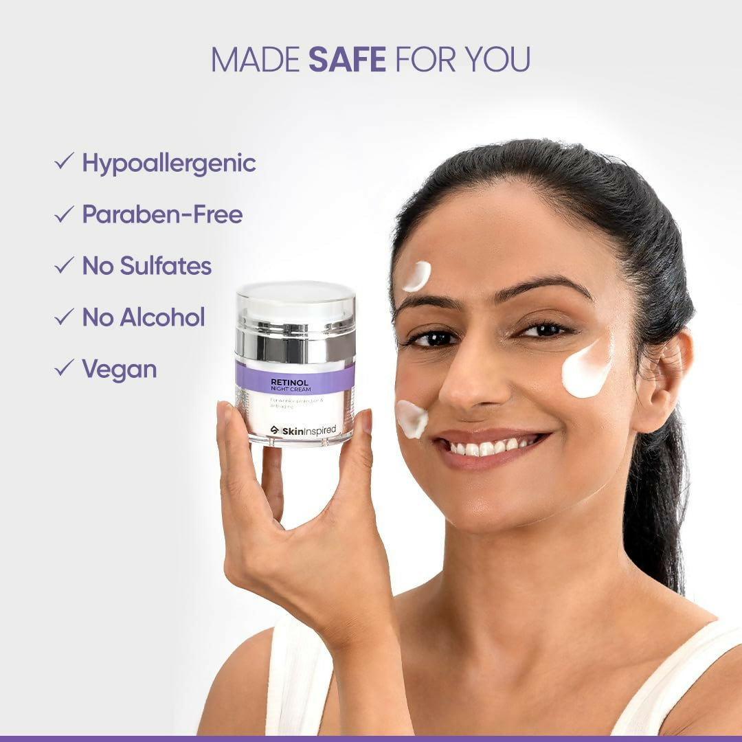 SkinInspired Retinol Night Cream For Wrinkles & Anti-Aging - Distacart