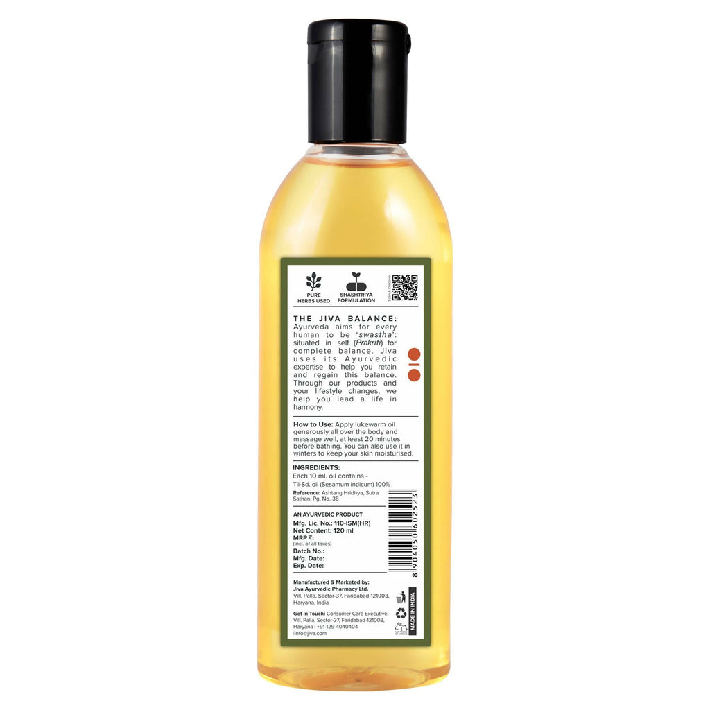 Jiva Ayurveda Medicated Til Oil - Distacart