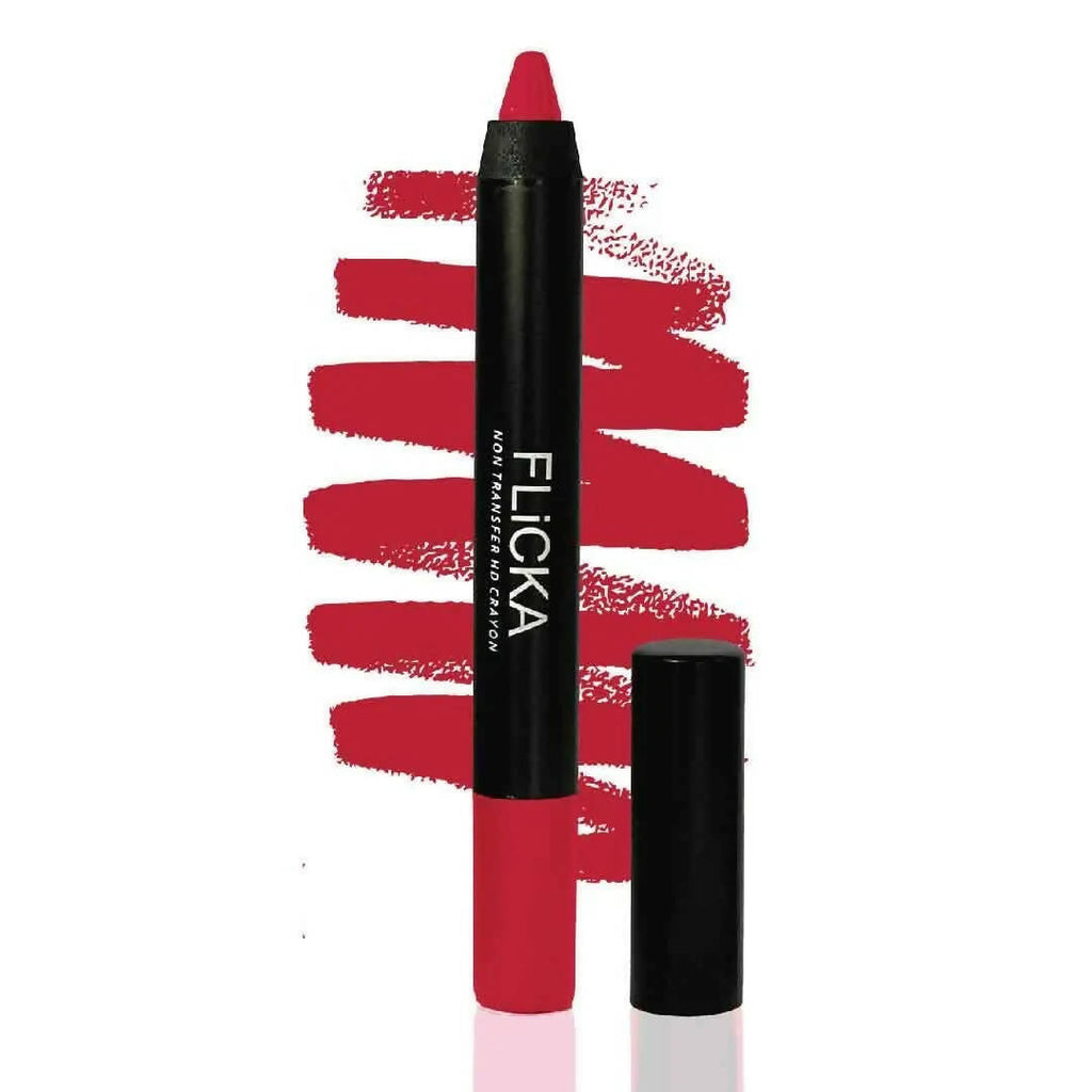 FLiCKA Lasting Lipsence Crayon Lipstick 11 Let'S Go Shopping - Red