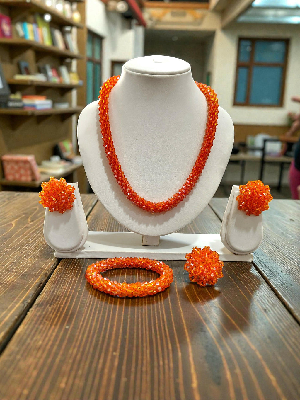 Inhanns Rangshine 4-In-1 Crystal Glam Set - Handmade - Orange