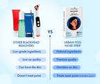 Urban Yog Nose Strip for Blackheads & Whiteheads Removal (4 Strips) + BHA Serum - Distacart