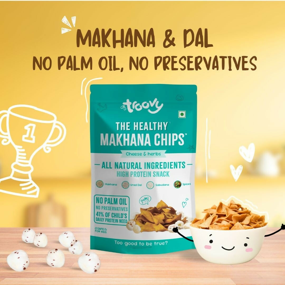 Troovy Makhana Chips Tasty & High Protein Snacks - Distacart