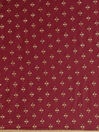 Ahalyaa Women's Maroon Georgette Gold Foil Print Ready to Wear Saree