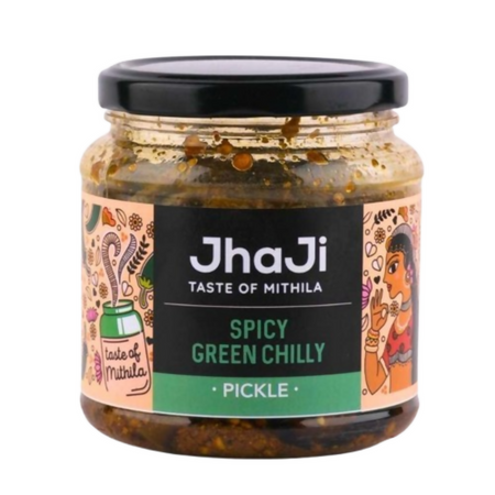 Jhaji Store Spicy Green Chilli Pickle
