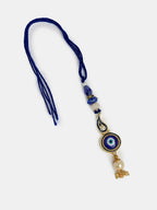 NVR Women & Men Set of 2 Blue Evil Eye Beaded Bhaiya Bhabhi Rakhi With Roli Chawal - Distacart