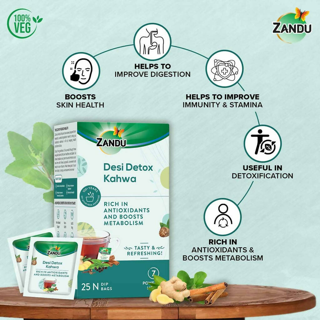 Zandu Desi Detox Kahwa - Distacart
