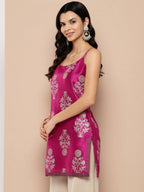 Ahalyaa Women's Traditional wear Tunic - Royal Pink