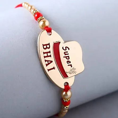 Super Bhai Rakhi & Hello Super Brother Chocolate Sleeve Online