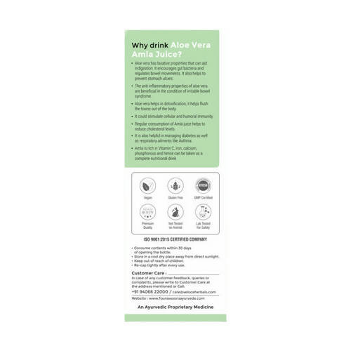 Four Seasons Aloevera Amla Juice - Distacart