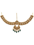 Tehzeeb Creations Traditional Stone Bridal Set 9 Pcs. For Girls & Women