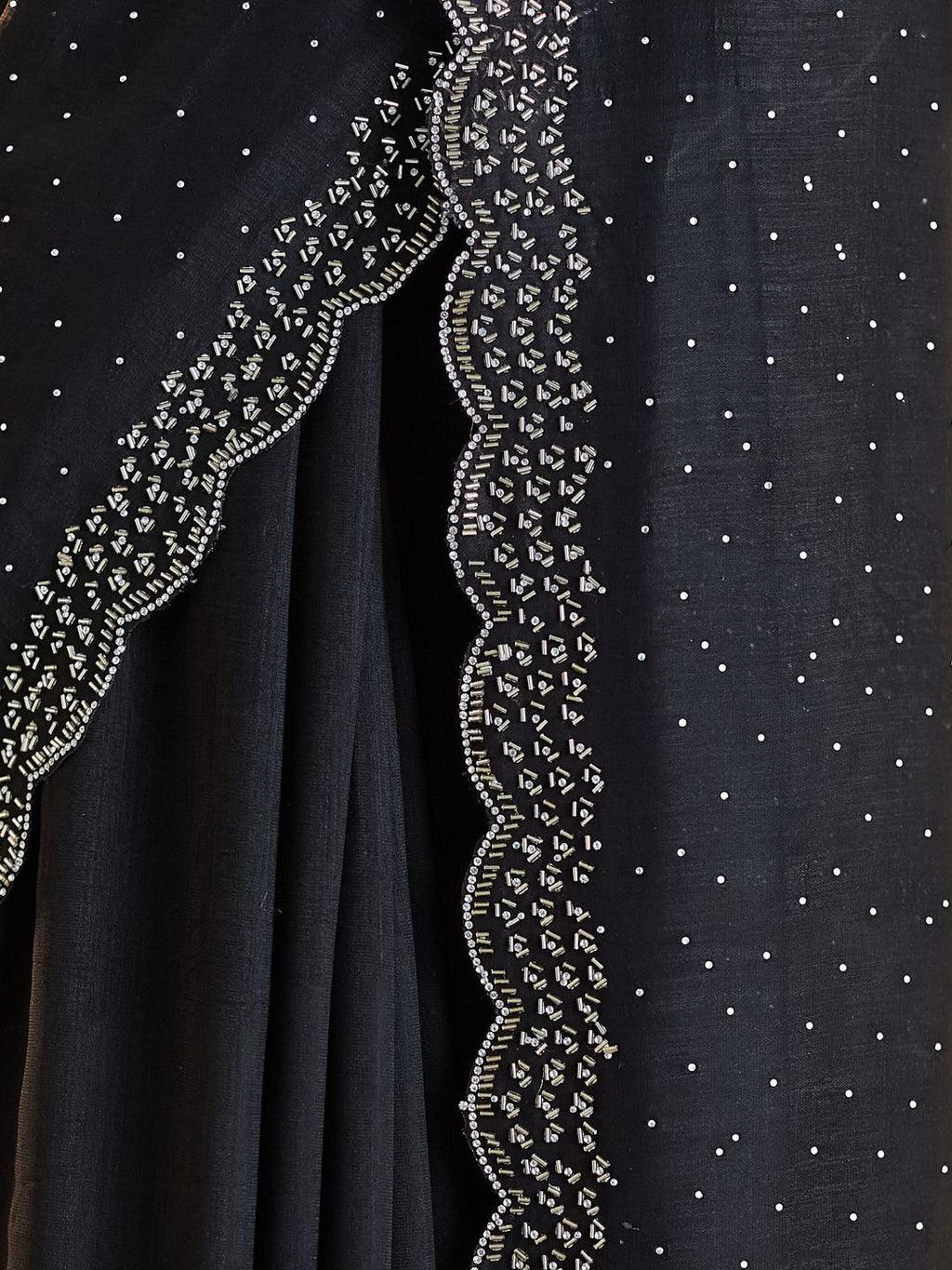kasee Beads and Stones Silk Blend Saree - Distacart