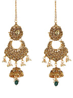 Tehzeeb Creations Traditional Stone Bridal Set 9 Pcs. For Girls & Women