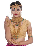 Tehzeeb Creations Traditional Stone Bridal Set 9 Pcs. For Girls & Women