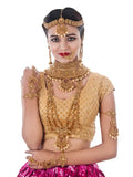 Tehzeeb Creations Traditional Stone Bridal Set 9 Pcs. For Girls & Women