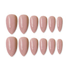 shills professional reusable press on nails almond spn610