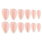 shills professional reusable press on nails almond spn687